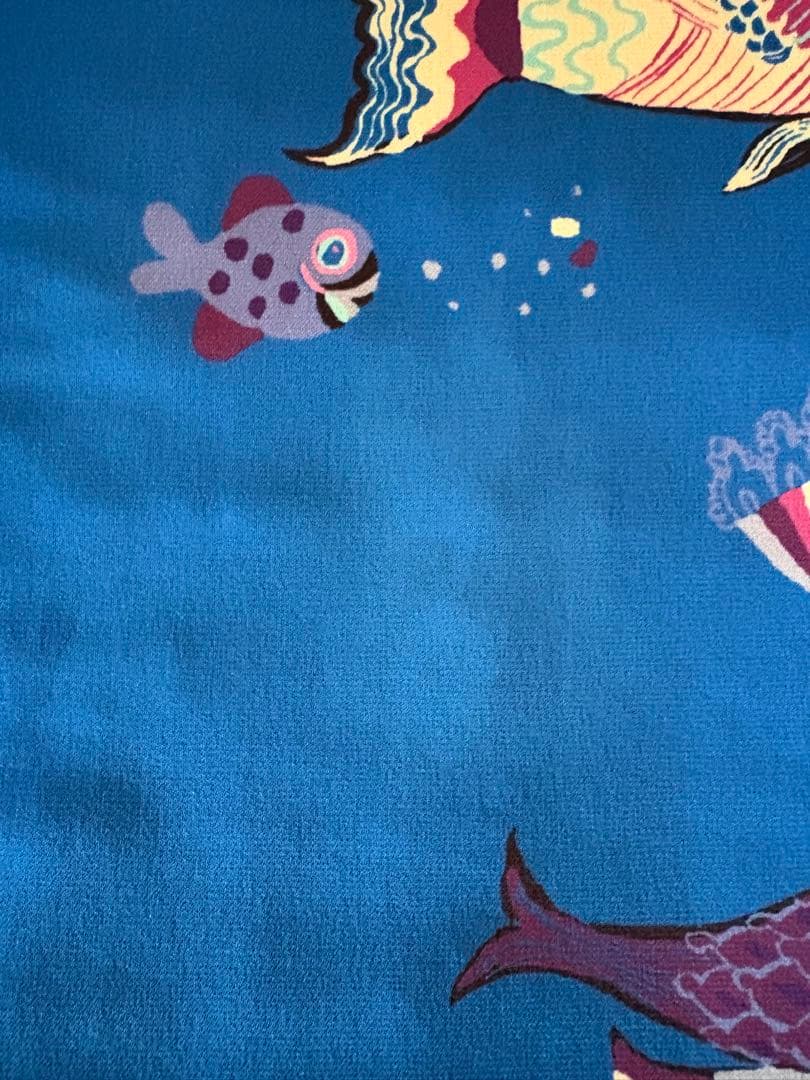 『訳あり』⭐️トクコプルミエヴォル⭐️青地に海の生き物やお魚が描かれたチュニック❣️