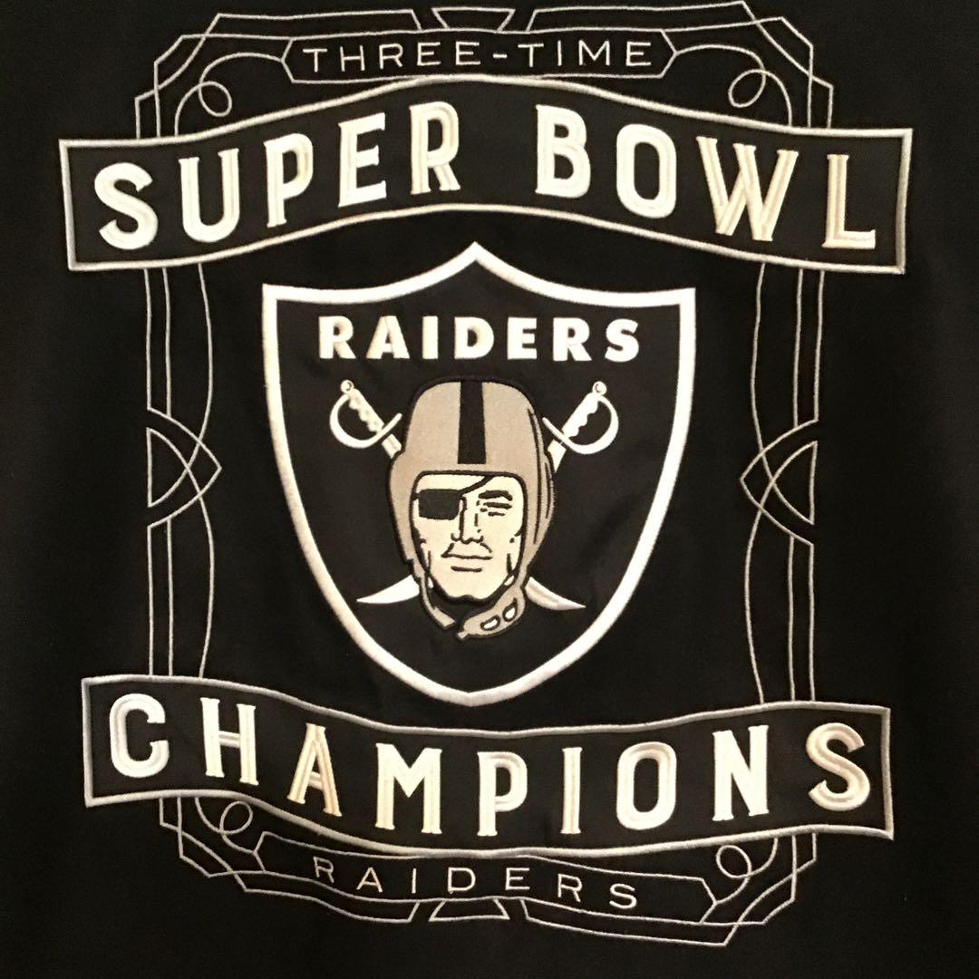 新品 NFL公式 ラスベガス レイダース 4XL リバーシブル スタジャン刺繍