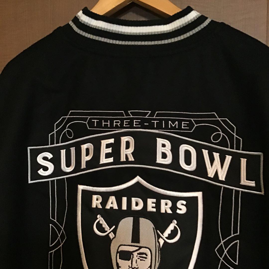 新品 NFL公式 ラスベガス レイダース 4XL リバーシブル スタジャン刺繍
