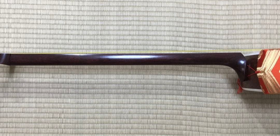 地唄三味線【高級 紅木 二分大 美品 両面張替 】