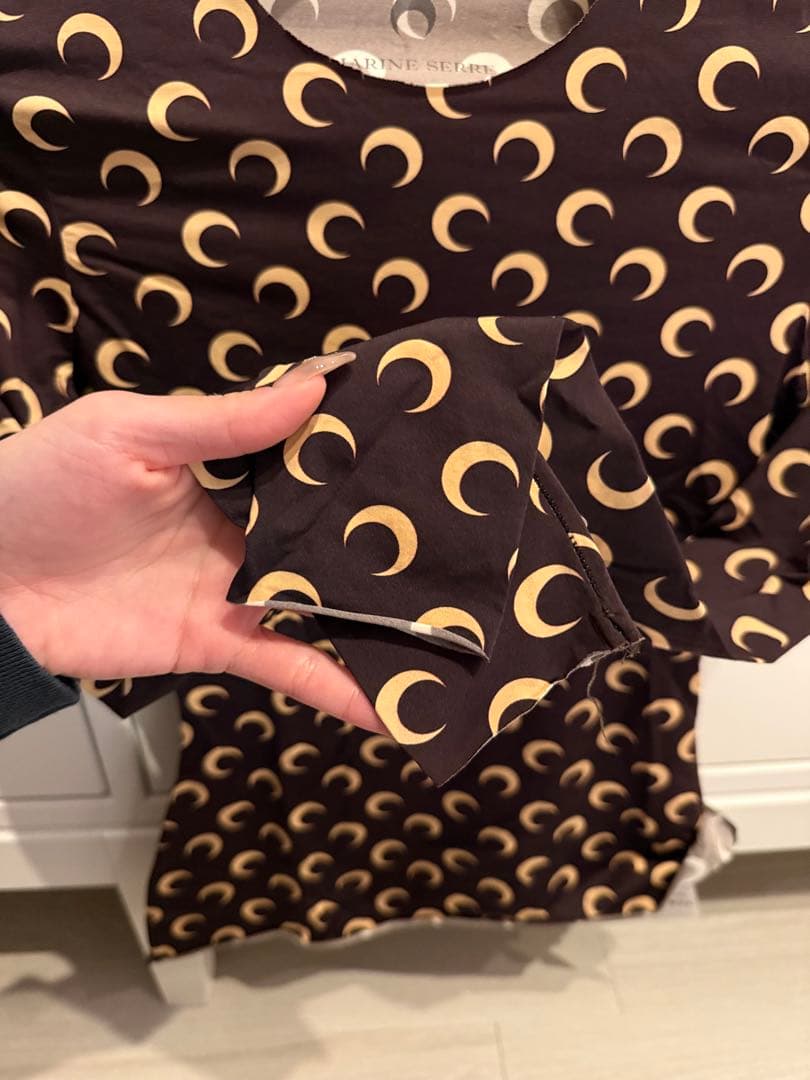 marine serre second skin tops ブラック Sサイズ