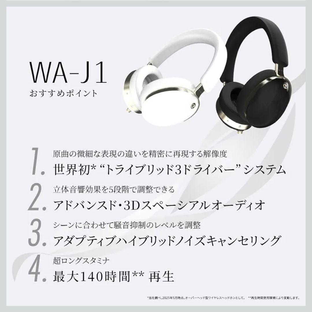 【新品同様】AVIOT WA-J1 ワイヤレスヘッドホン ホワイト