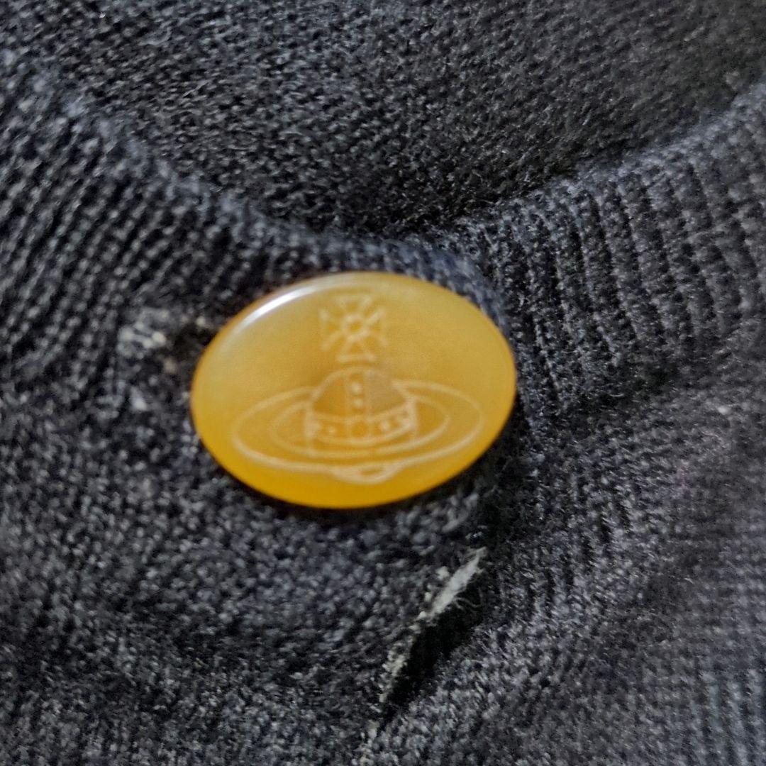 希少✨ヴィヴィアンウエストウッド オーブ刺繍 カーディガン 黒　M