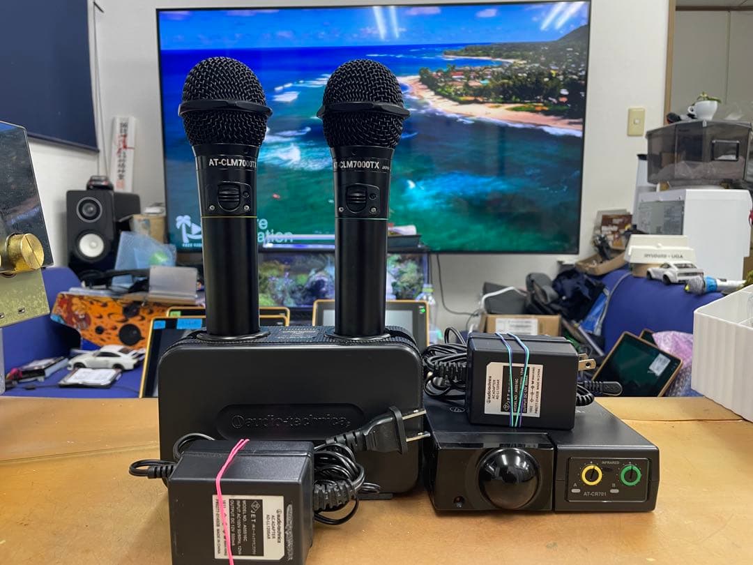 audio-technicaワイヤレスマイクセットCR701+CLM7000