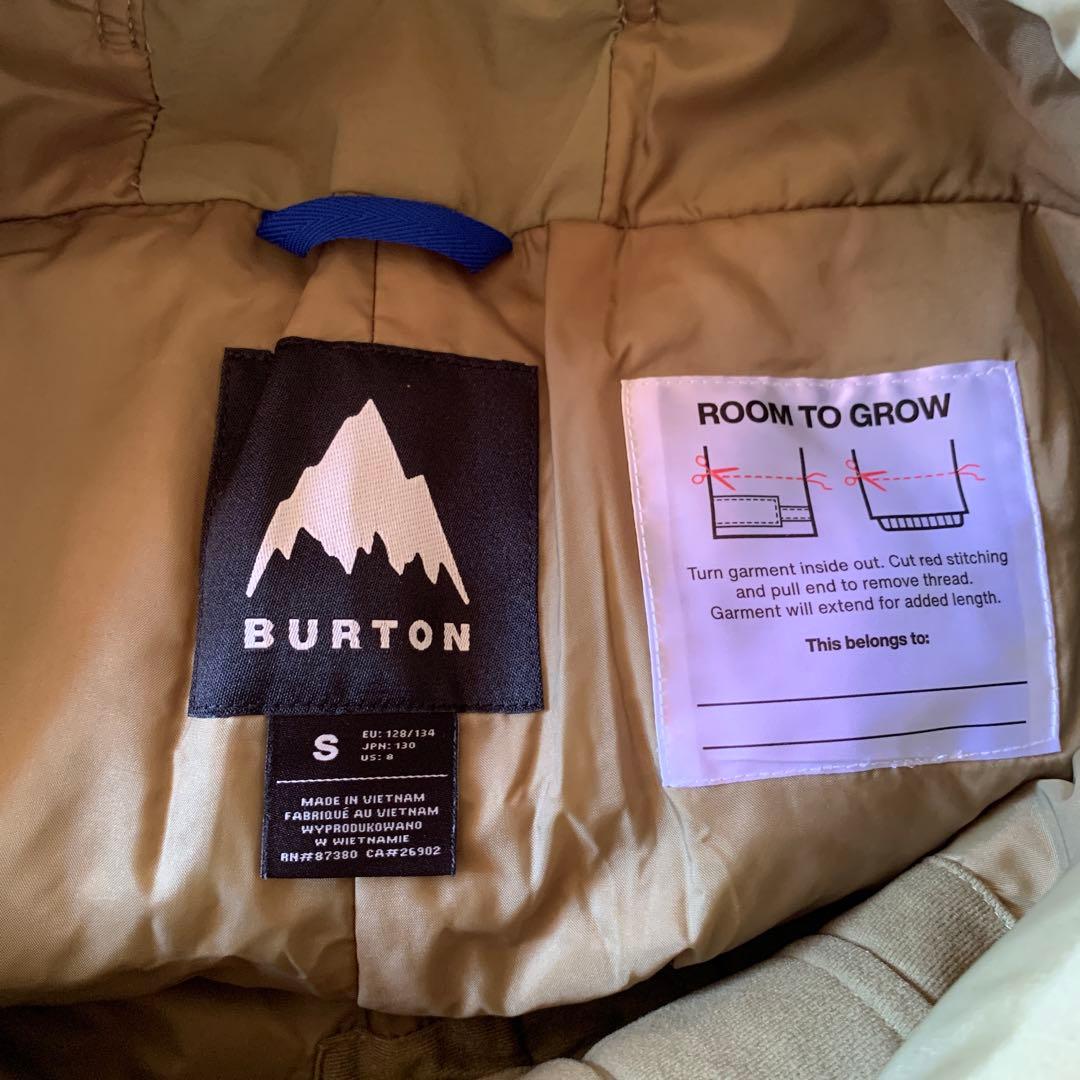 モス★BURTON KIDS スノーボードビブパンツS 130サイズ