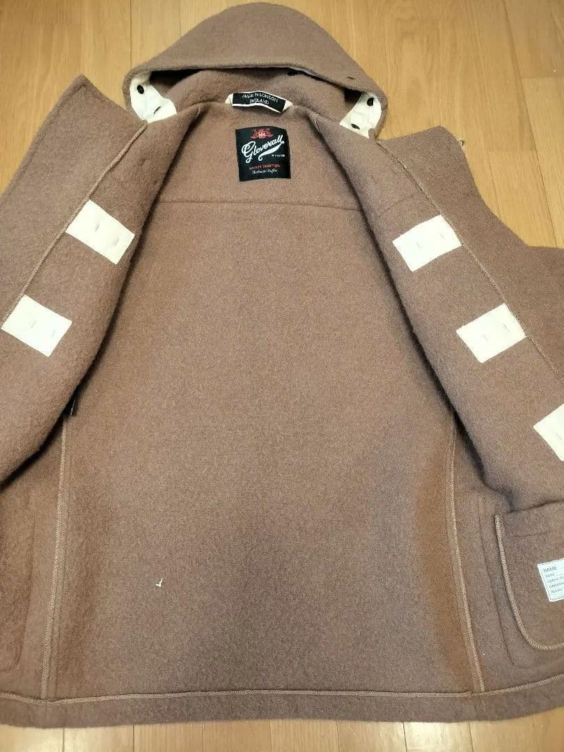 【美品】グローバーオール ダッフルコート モンティ キャメル 36 ミドル丈