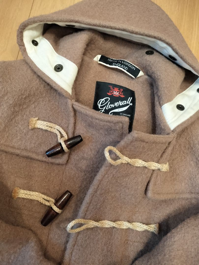 【美品】グローバーオール ダッフルコート モンティ キャメル 36 ミドル丈
