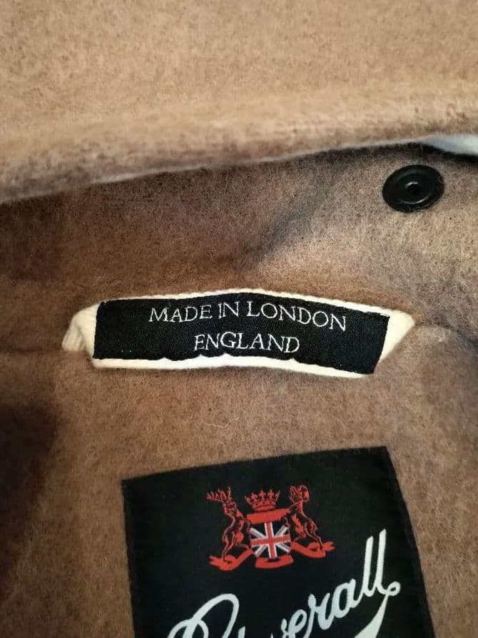 【美品】グローバーオール ダッフルコート モンティ キャメル 36 ミドル丈