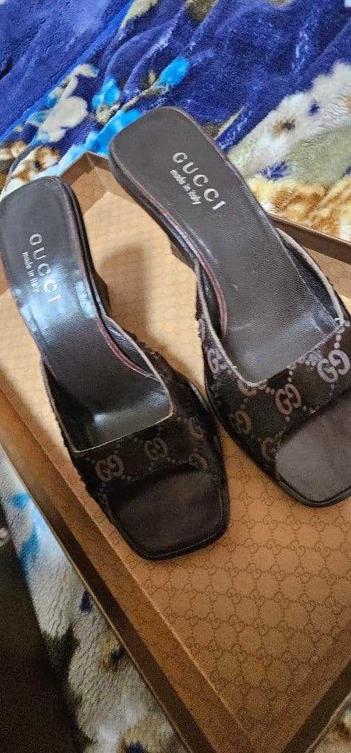 GUCCI ブラウン ミュール