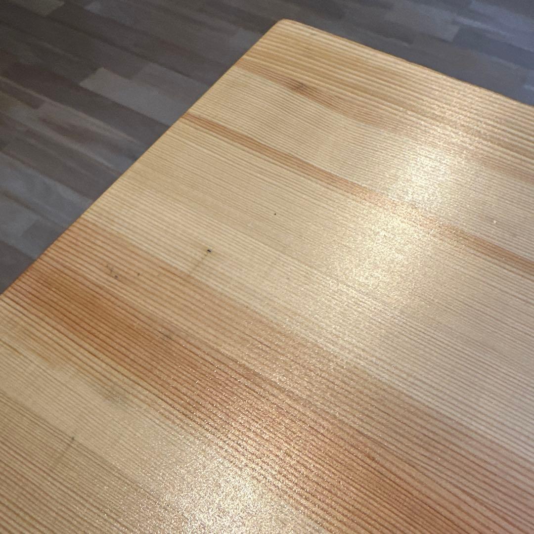 無印　折りたたみハイテーブル　木製カウンターテーブル パイン材