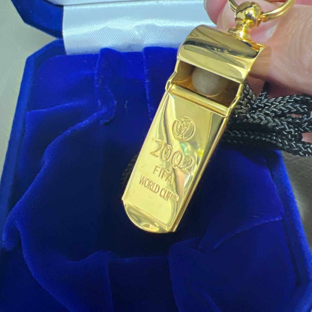 FIFA 2002 ワールドカップ 記念 ホイッスル ゴールド野田鶴声社日韓大会