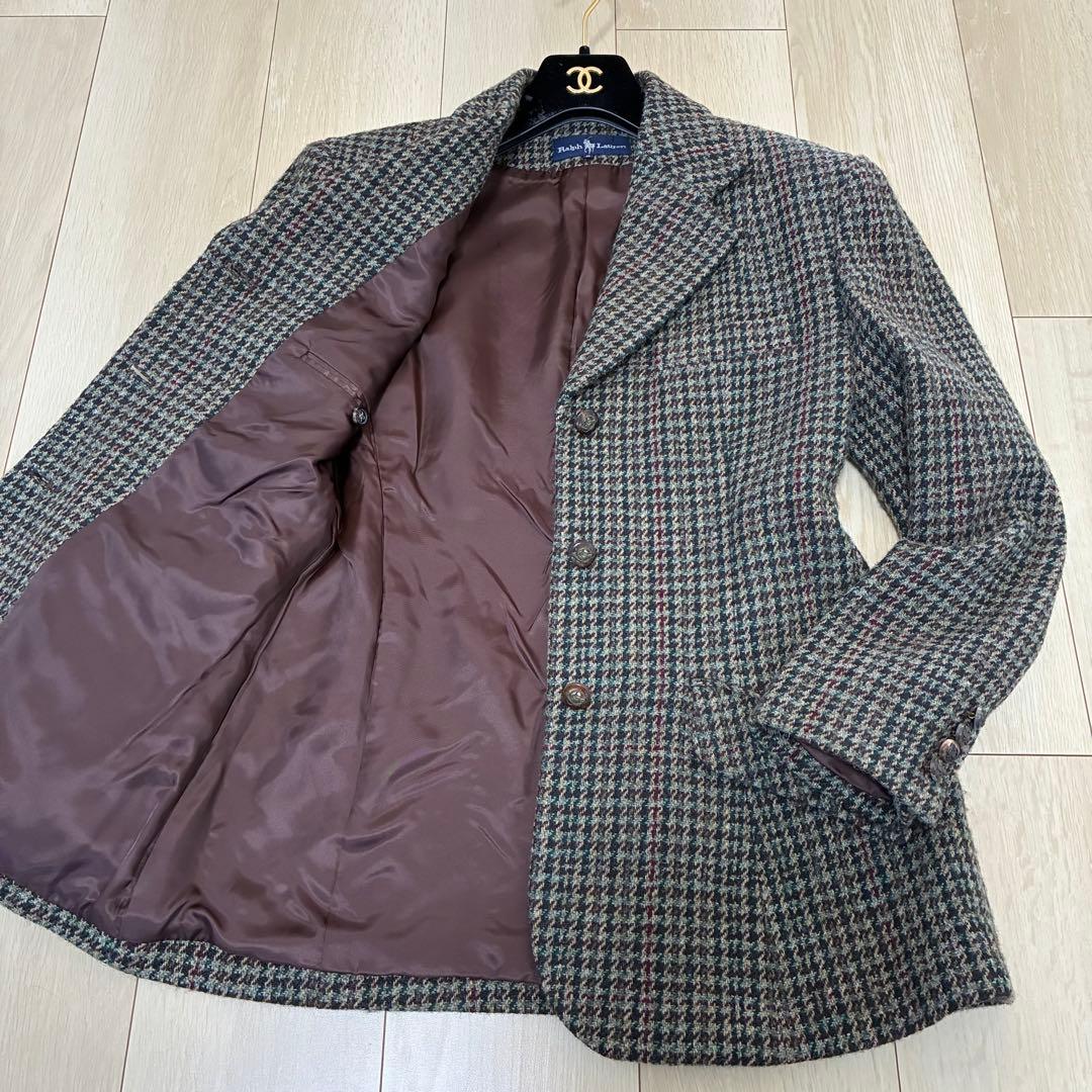 美品✨ラルフローレン ウール100%テーラードジャケット ツイード ヘリンボーン