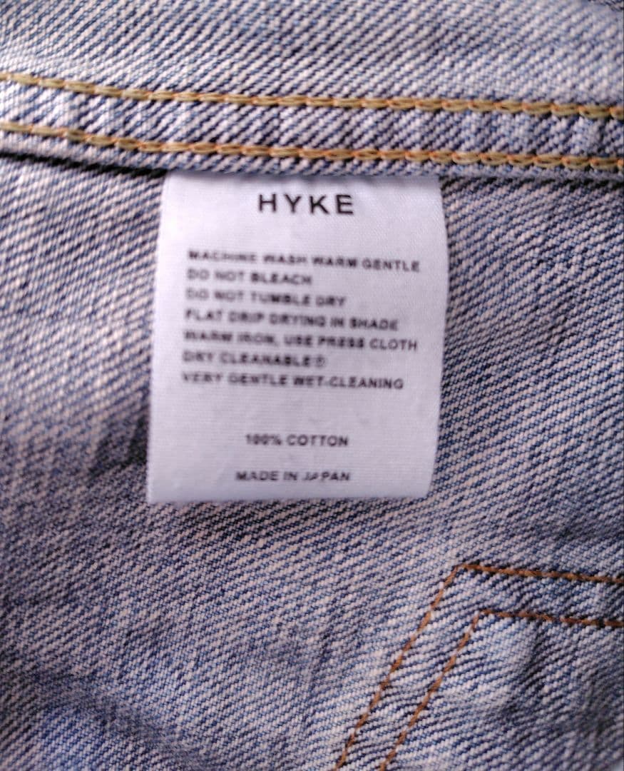 【HYKE】TYPE1ユーズドウォッシュデニムジャケット 2