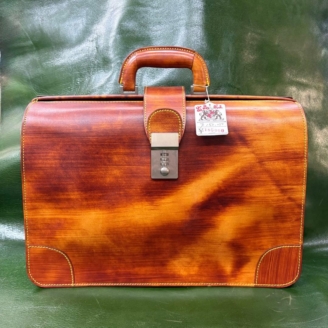 日本製牛革 ダレスバッグ 本革 レザーブリーフケース ビジネス 茶 ヴィンテージ
