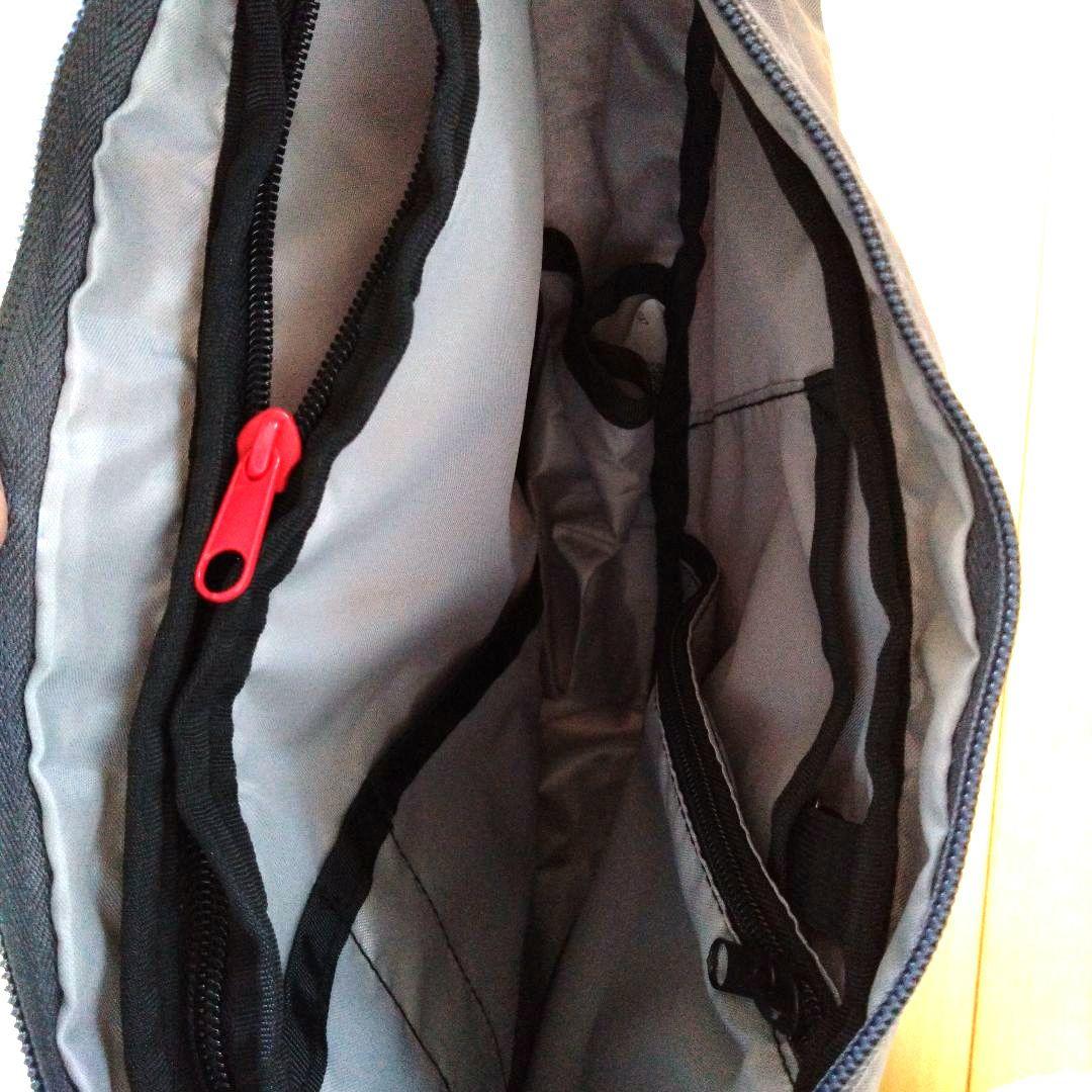 ヘルシーバックバッグ はっ水 テクスチャードナイロン ポーチ付き