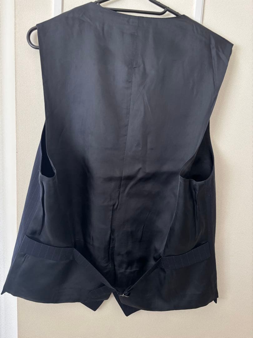 【メンズ】GUCCI ネイビー ストライプベスト サイズL