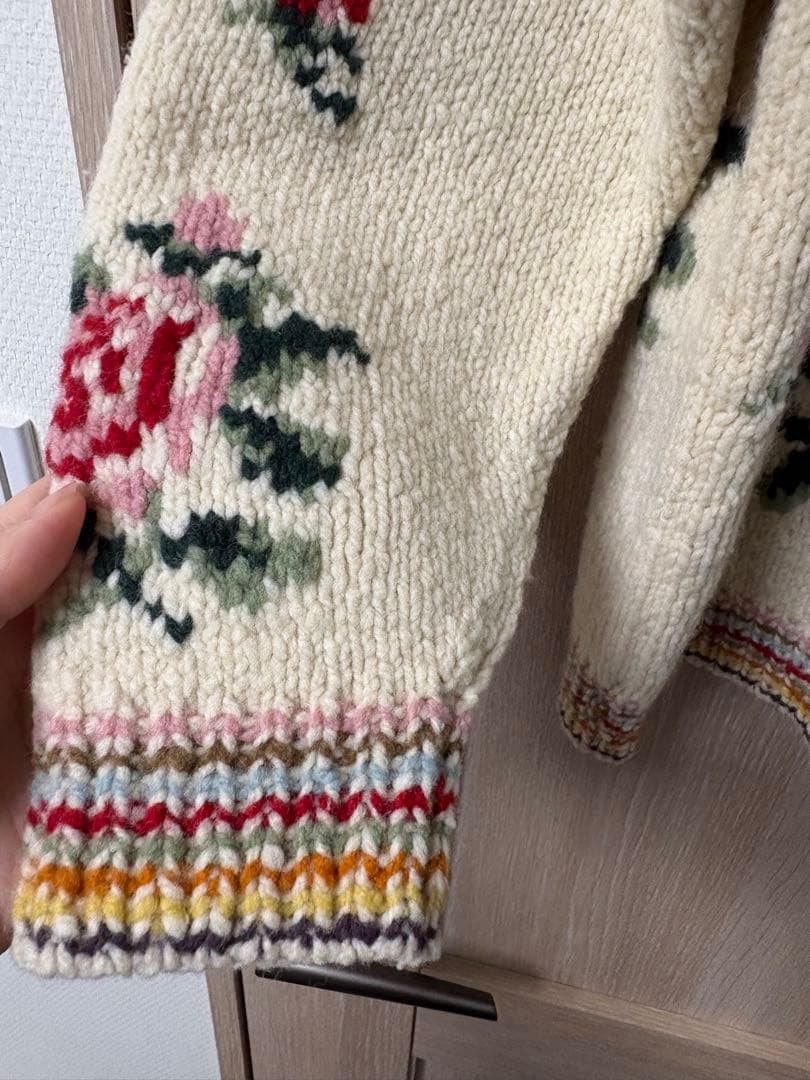 ピンクハウス　薔薇　カーディガン　アウター