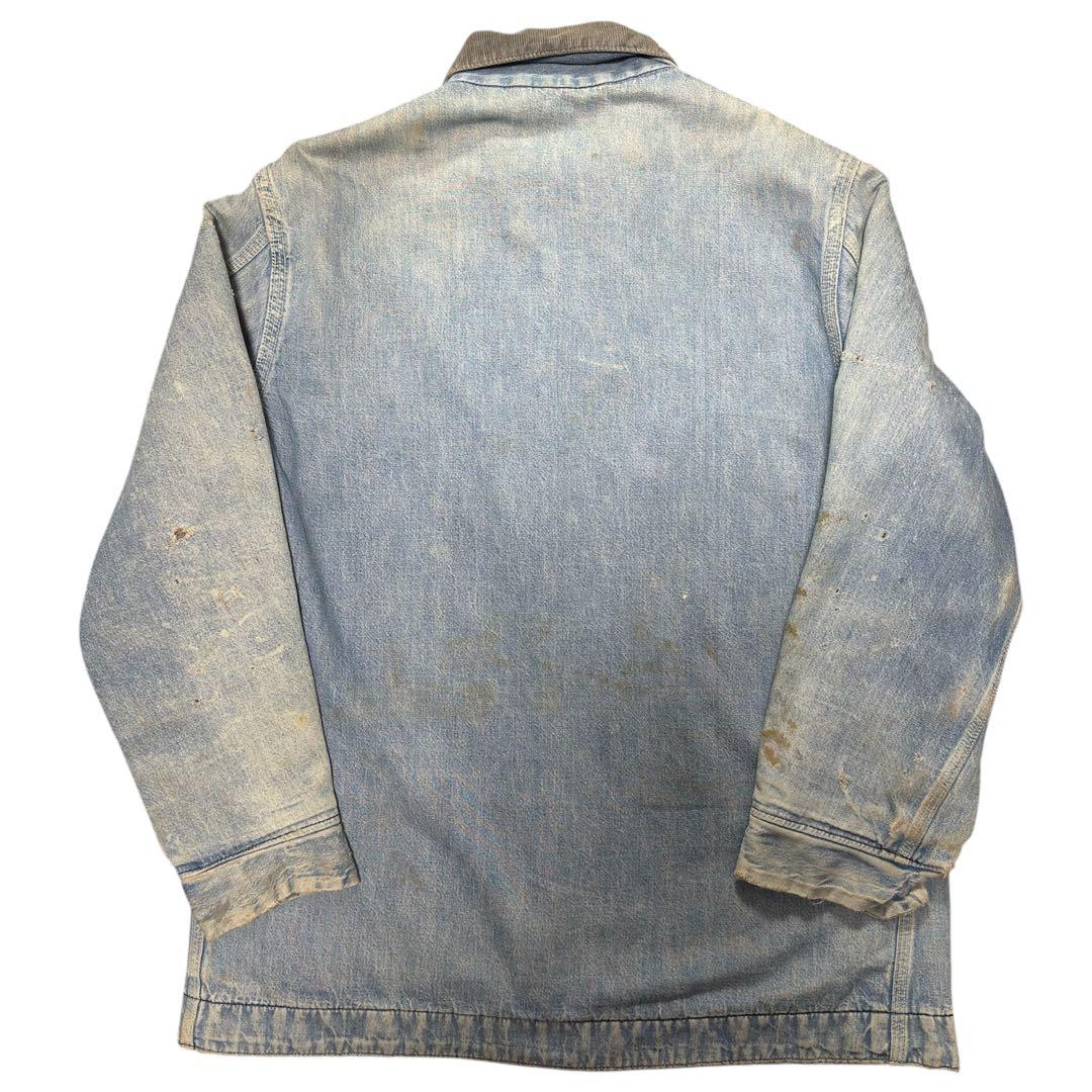 70s Sears Work デニムカバーオール　ヴィンテージ　フェード　古着