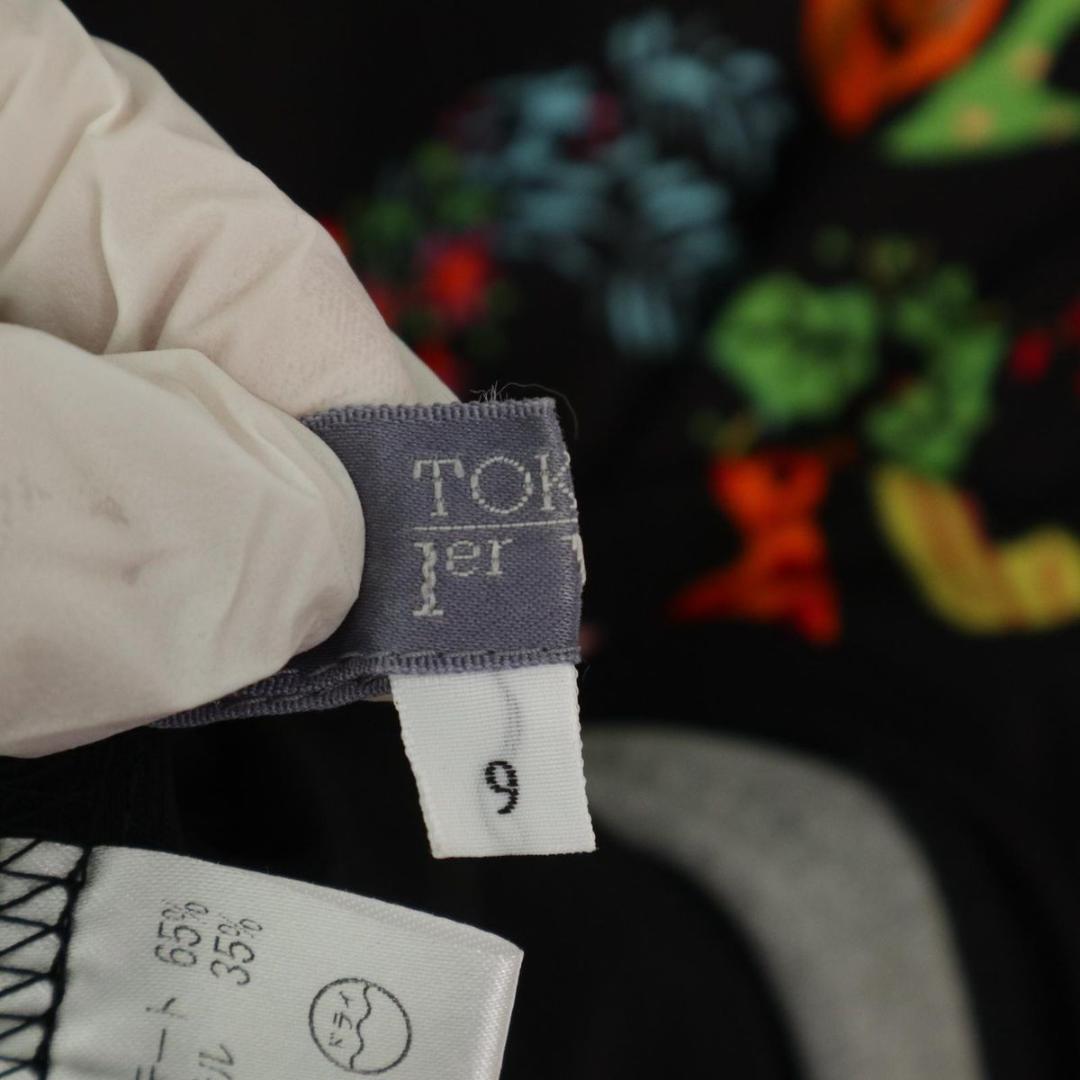 TOKUKO 1er Vol ティアード チュニック　長袖カットソー　総柄 M