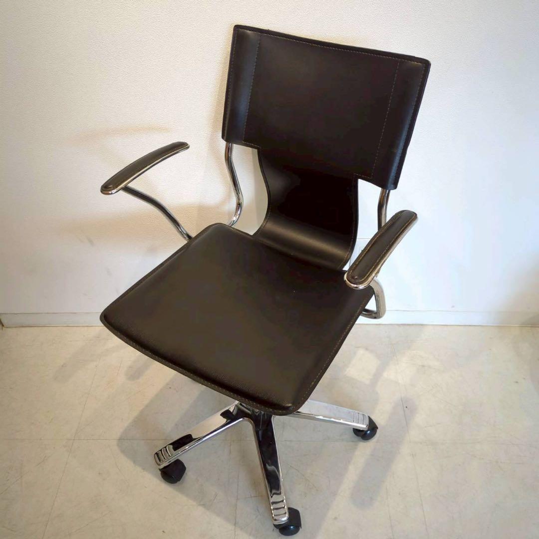 デスクチェア　ワーキングチェア　黒　昇降椅子　キャスター