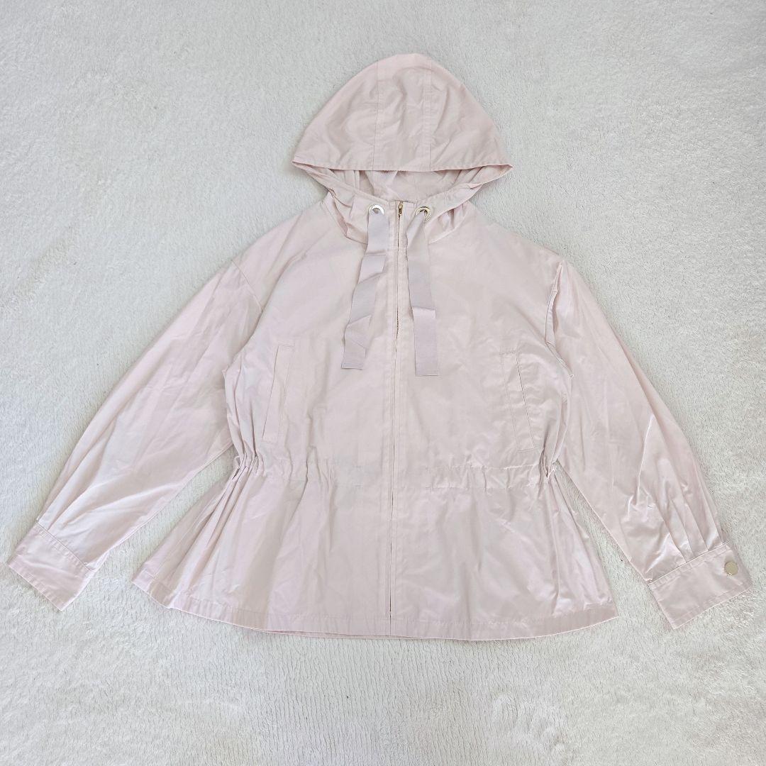 ANAYI 撥水タフタショートブルゾン 34 ベージュ