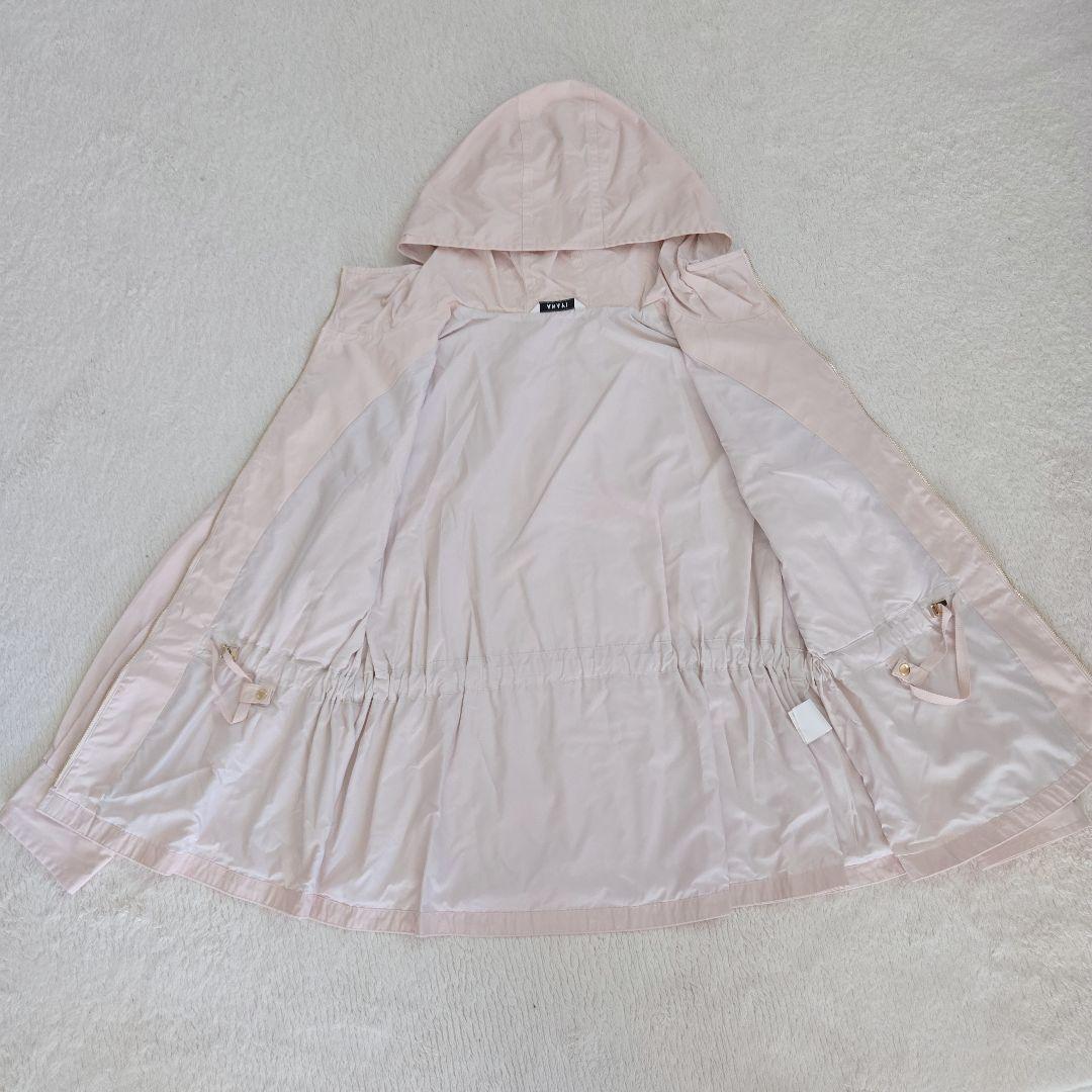 ANAYI 撥水タフタショートブルゾン 34 ベージュ