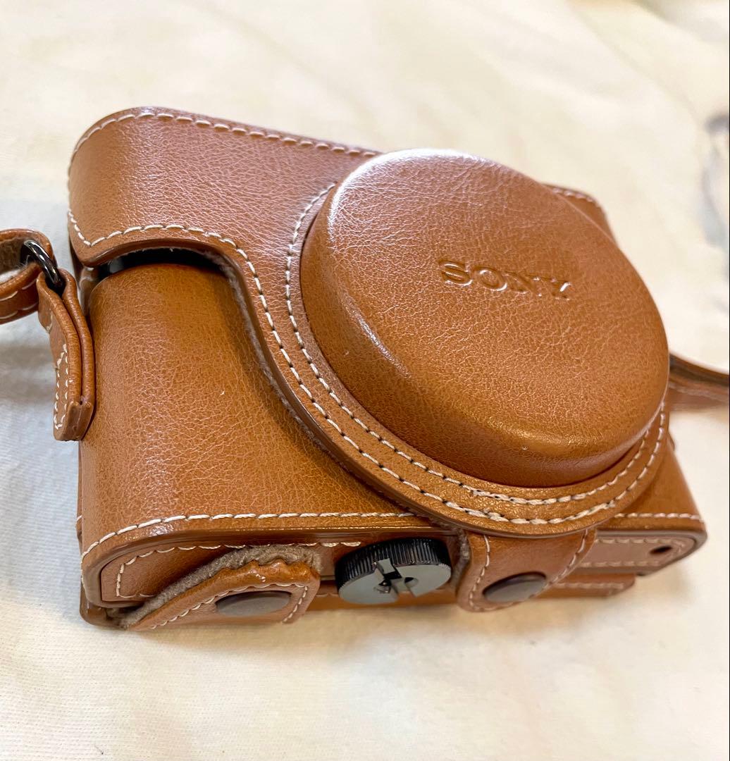 SONY コンパクトデジタルカメラ サイバーショット レザー調カバー付き