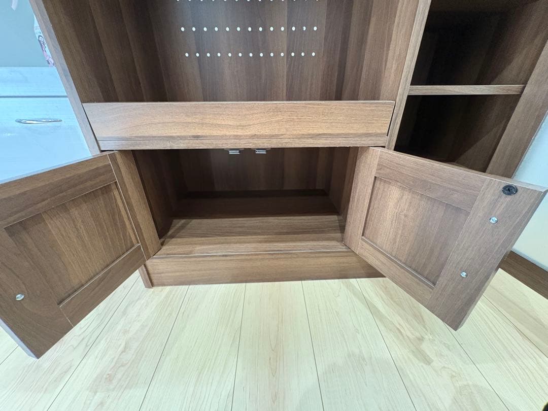 キッチンカウンター 伸縮式 拡張テーブル付き