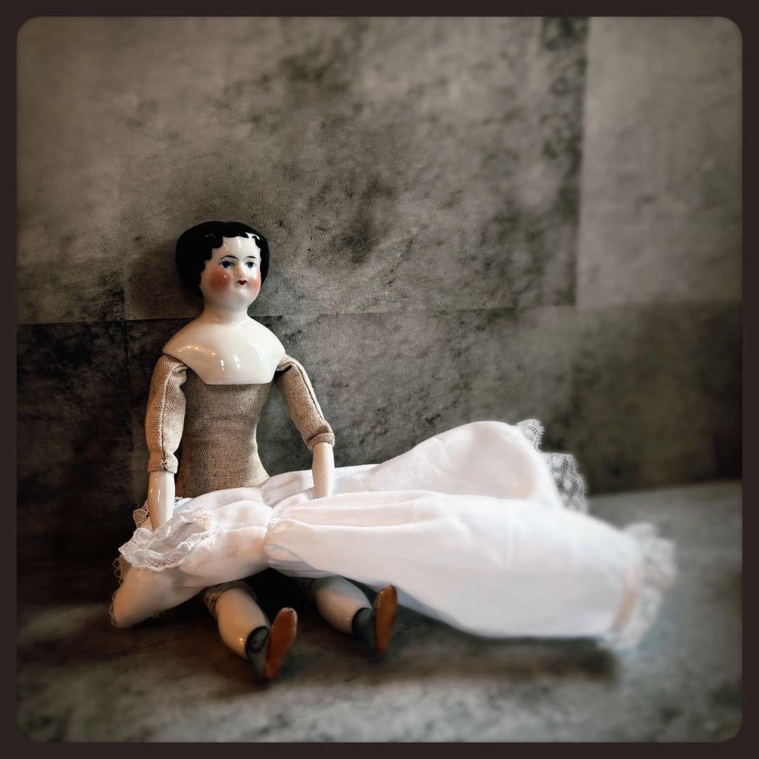 アンティーク チャイナヘッドドール　ビスクドール クラシカルスタイル