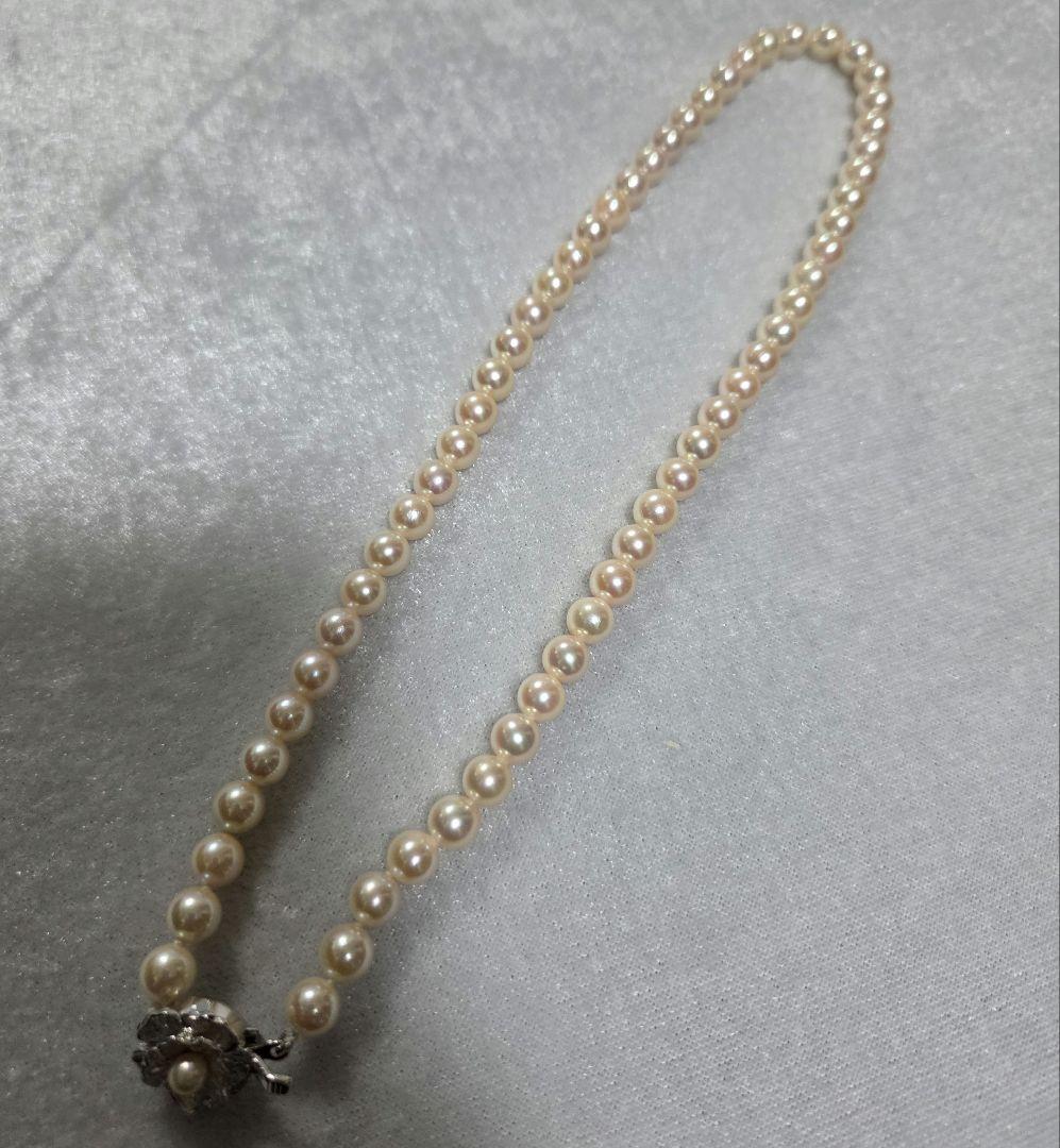 【未使用品】K14WGイヤリング&天然真珠ネックレスセット 鑑別書付き！