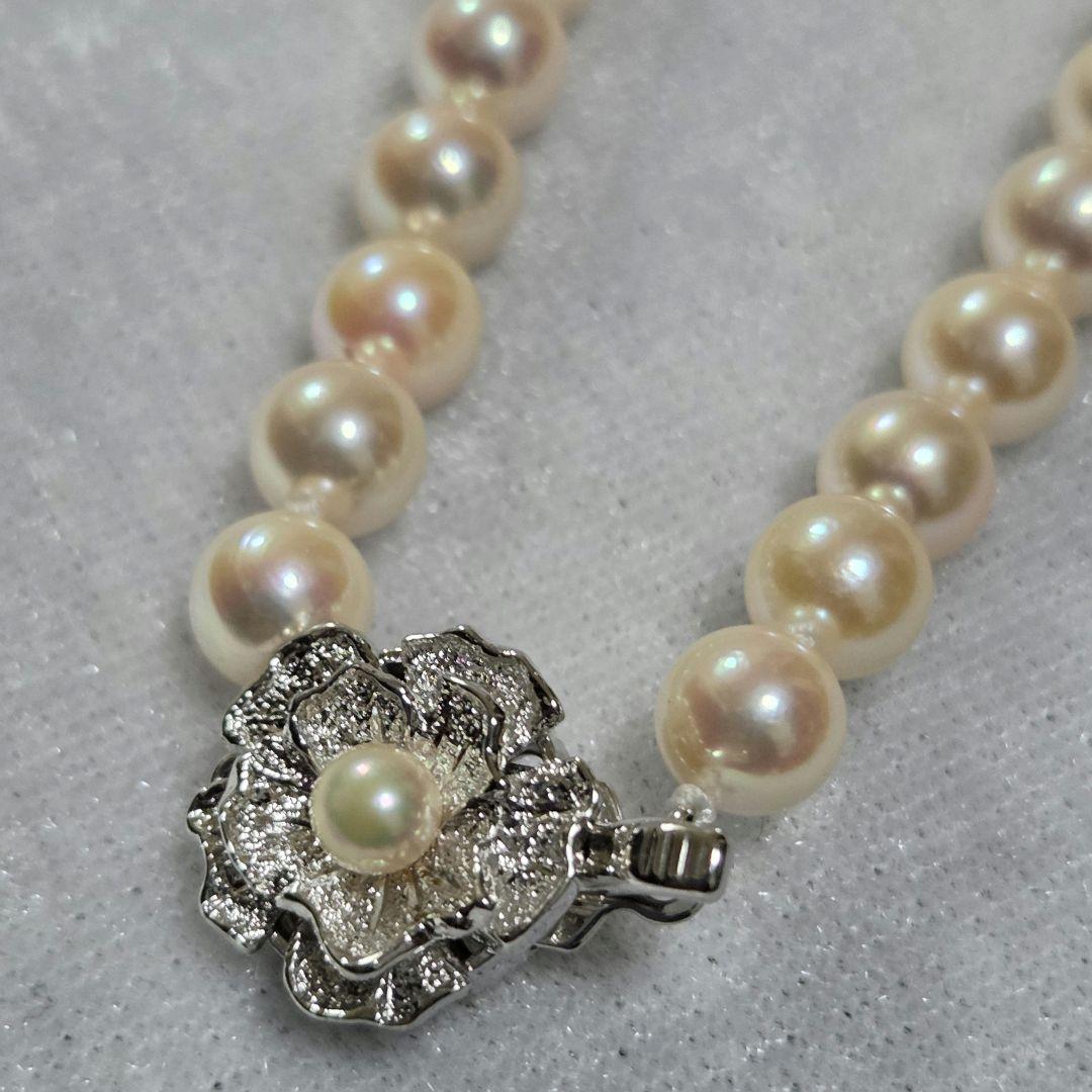 【未使用品】K14WGイヤリング&天然真珠ネックレスセット 鑑別書付き！