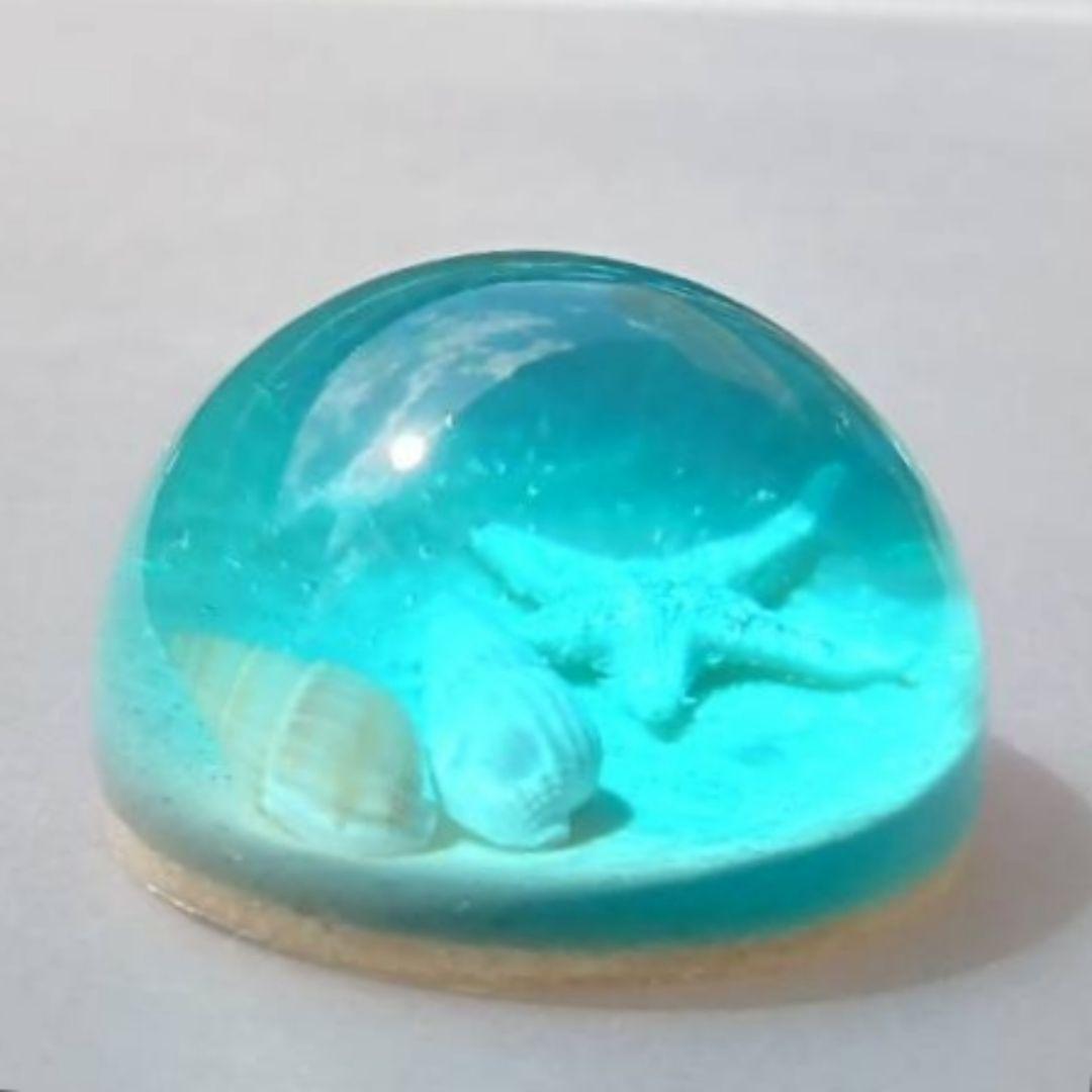 【 海のかけらドーム No.2172 】エポキシレジン オーシャンアート レジン