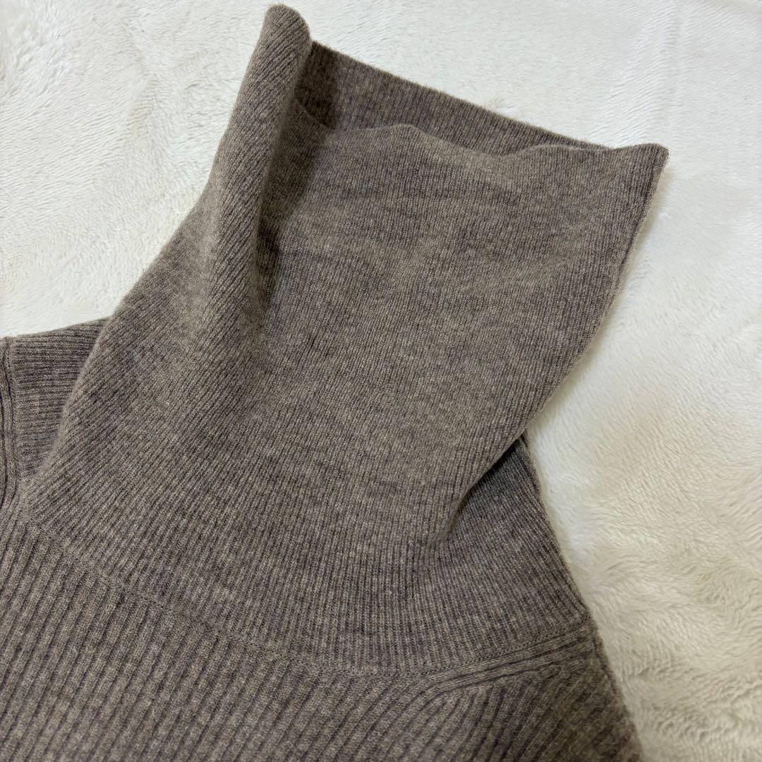 ドゥーズィエムクラス タートル　ロングニットワンピース goodvib　ブラウン