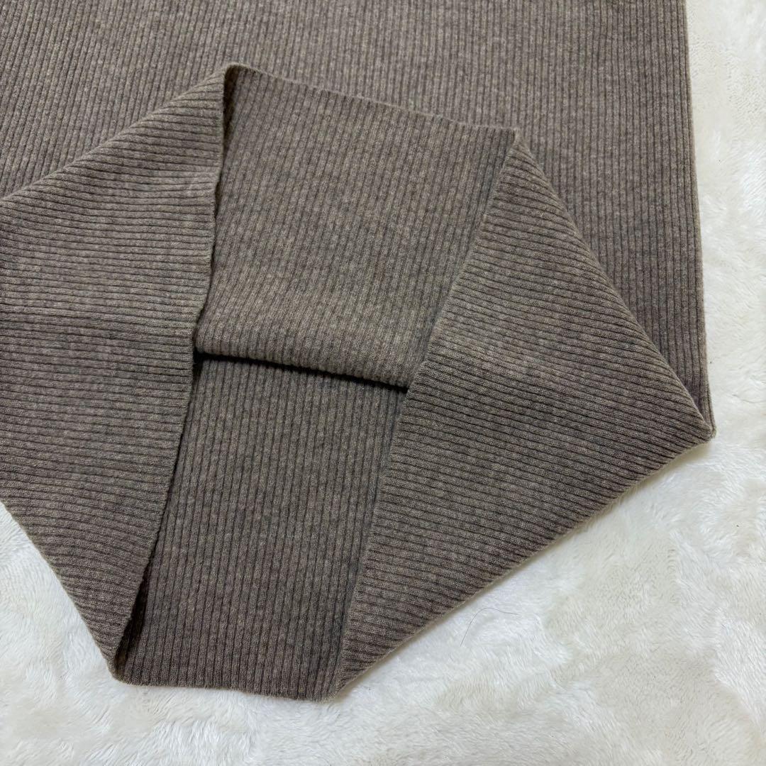 ドゥーズィエムクラス タートル　ロングニットワンピース goodvib　ブラウン