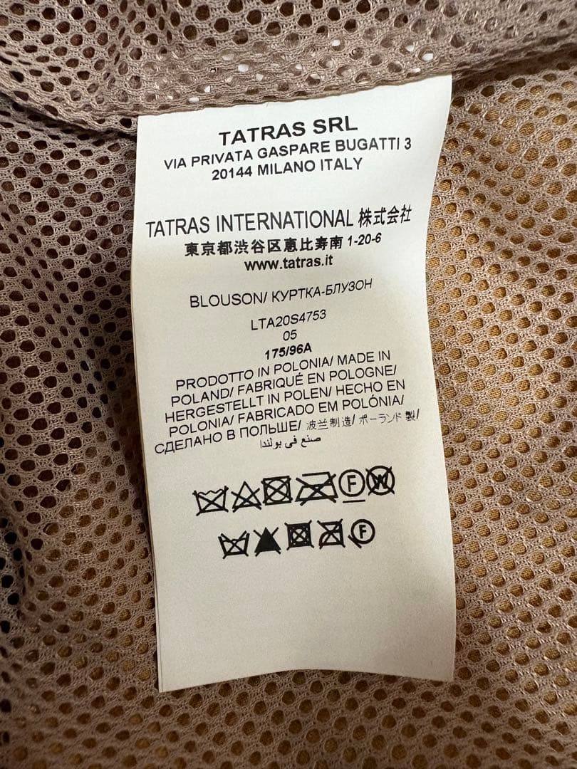 【美品】TATRAS SOCRATE フェイクスエード MA-1ブルゾン05