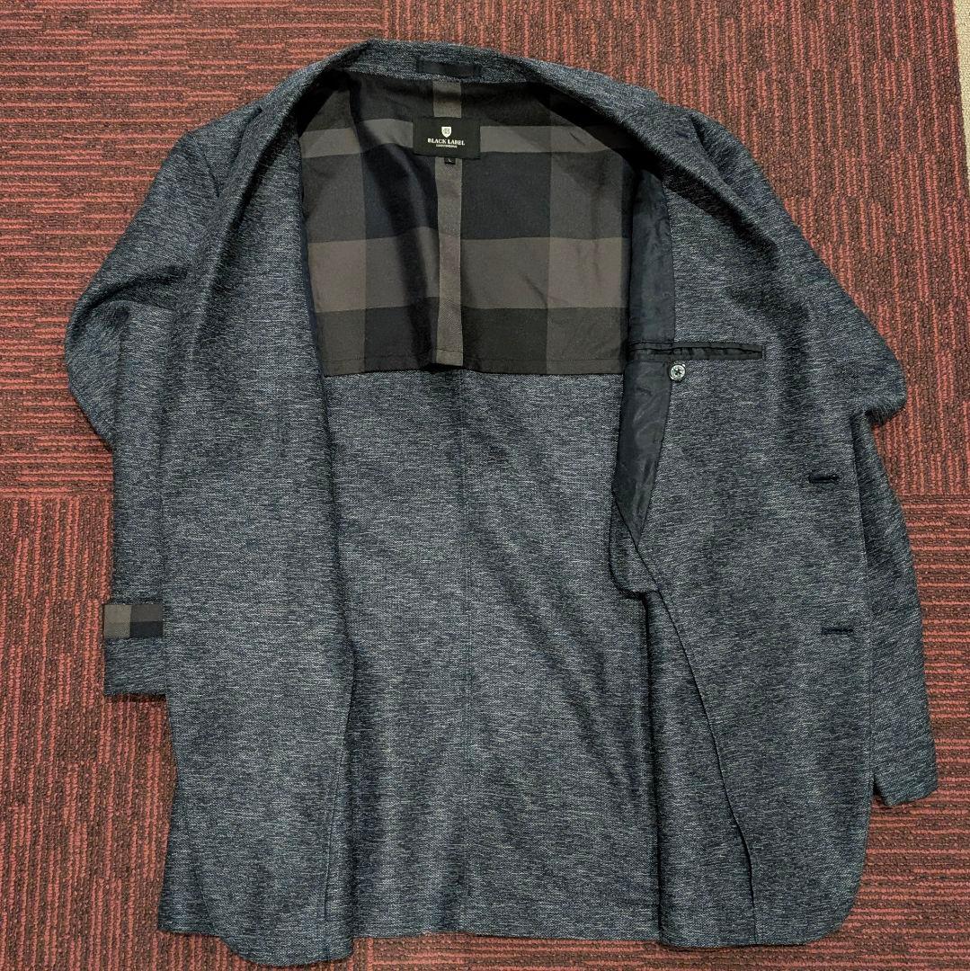 【美品】L ブラックレーベル アンコンジャケット クレストブリッジ メランジ