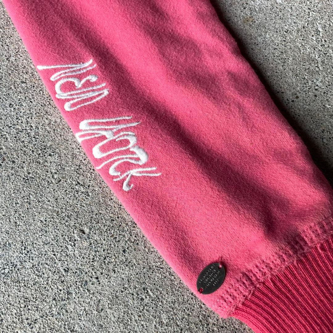 トップス 00s A&F fur double zip up hoodie archive