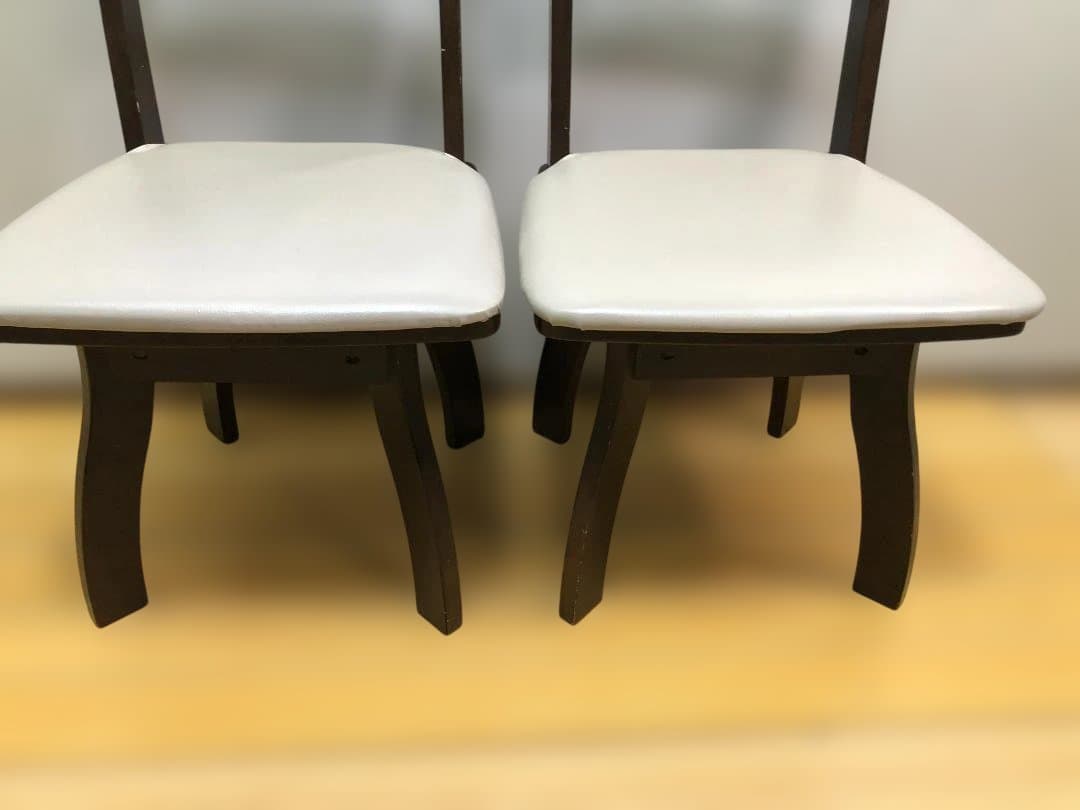 送料無料 ニトリ ダイニングチェア 回転椅子 2脚　ブラウン 251112