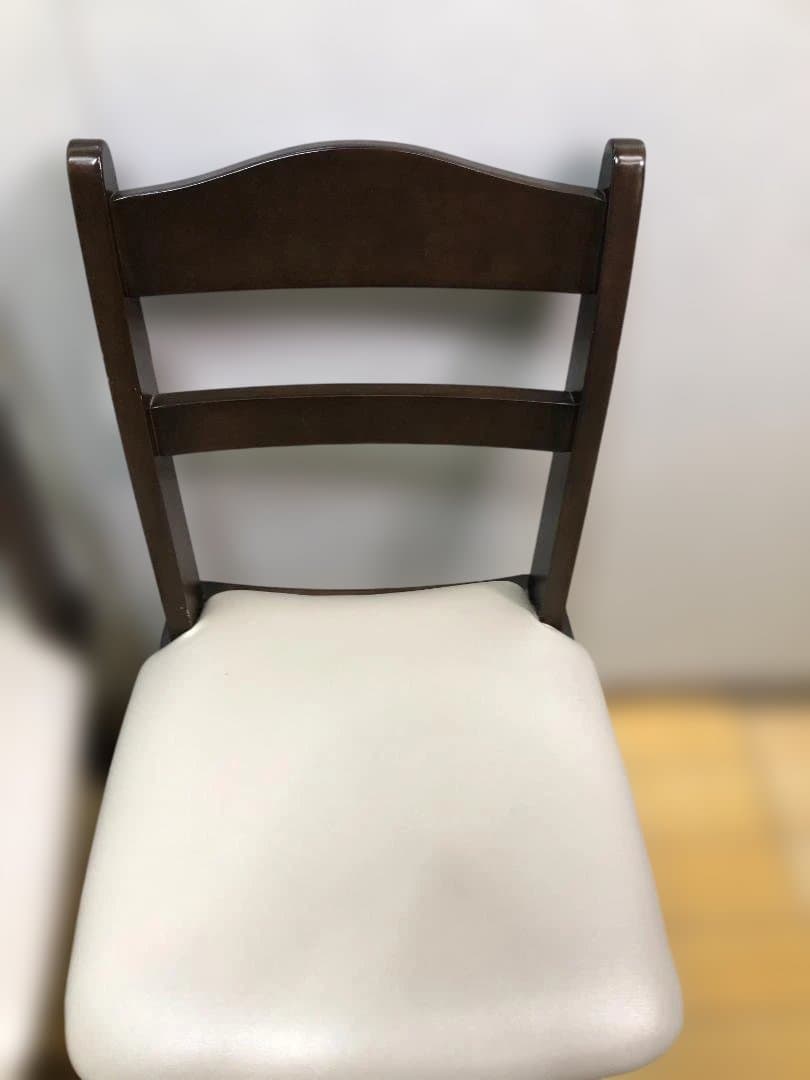 送料無料 ニトリ ダイニングチェア 回転椅子 2脚　ブラウン 251112
