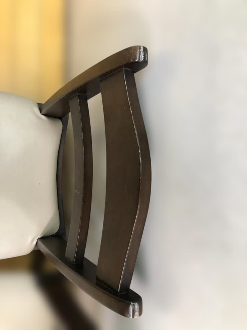 送料無料 ニトリ ダイニングチェア 回転椅子 2脚　ブラウン 251112