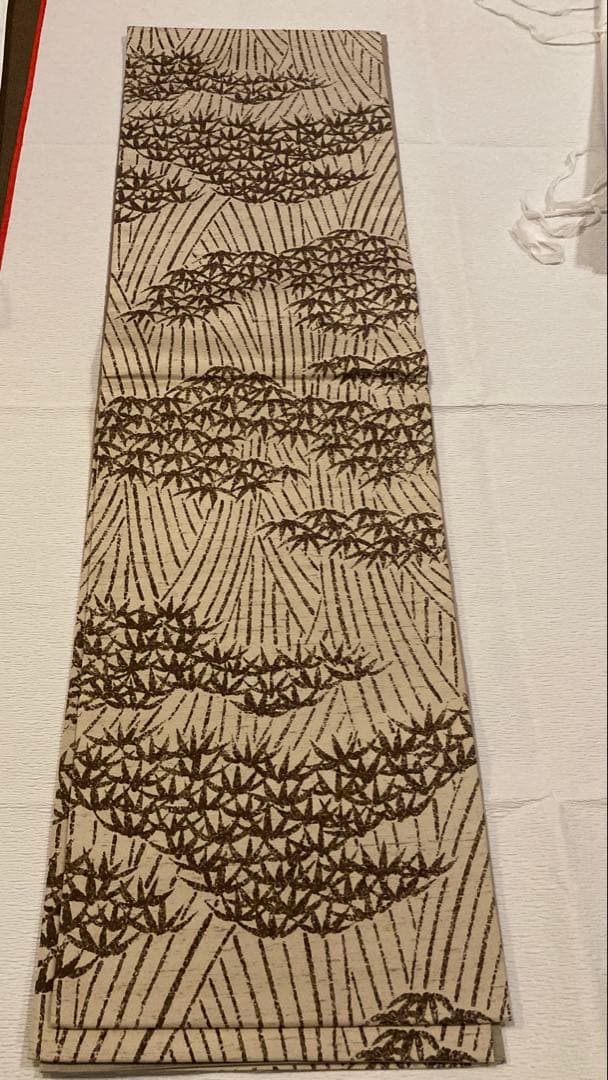 そ*ら様 手織　牛首紬袋帯