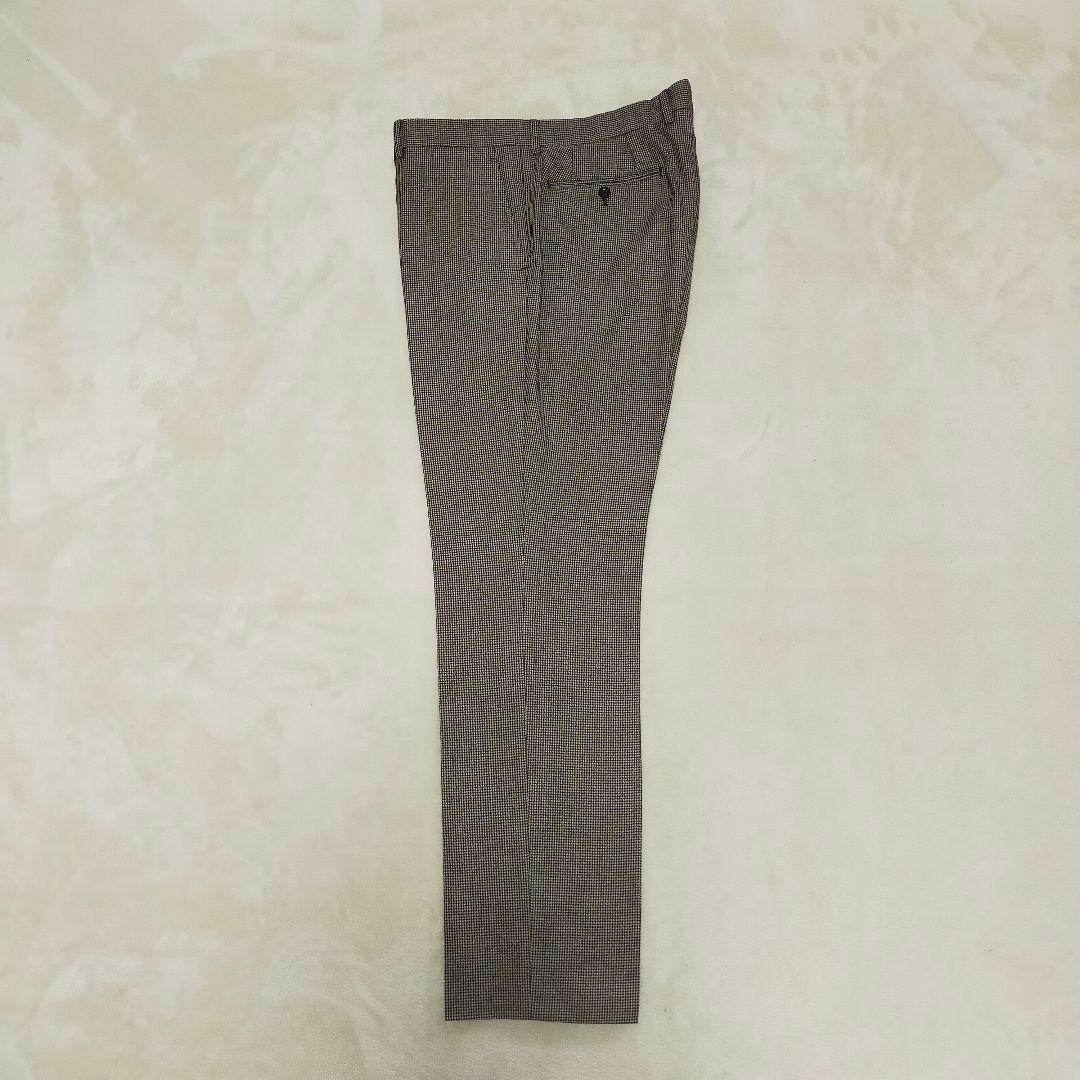 美品　SUIT SELECT　AB6　千鳥格子柄　起毛ウール　2つ釦スーツ