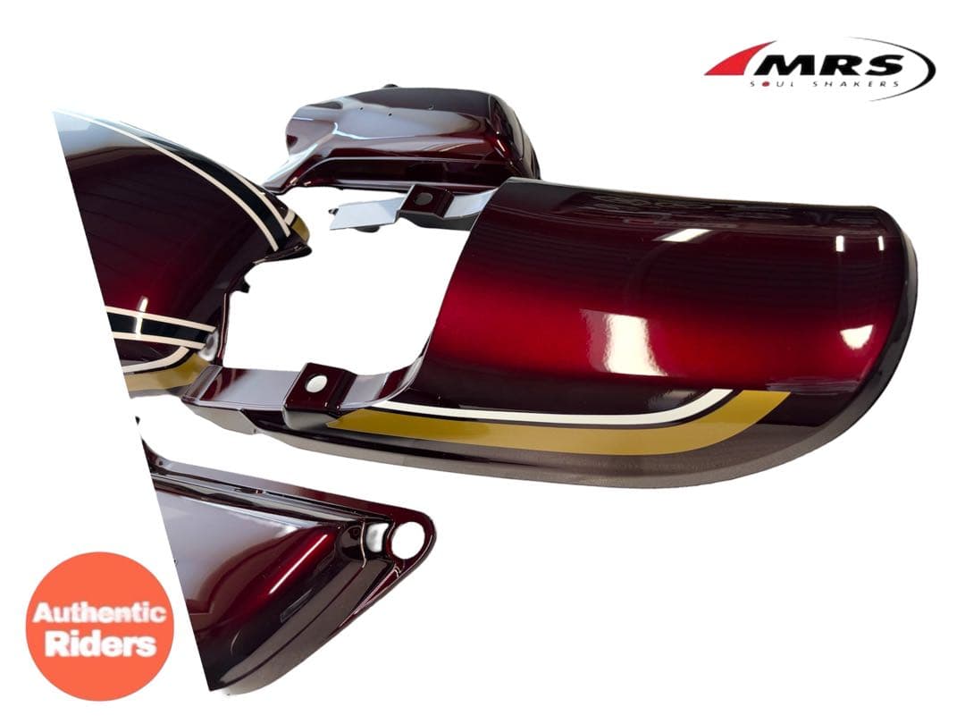 カワサキ1975年型Z1B/Z2A玉虫マルーン外装4点セットダブルピッチ MRS