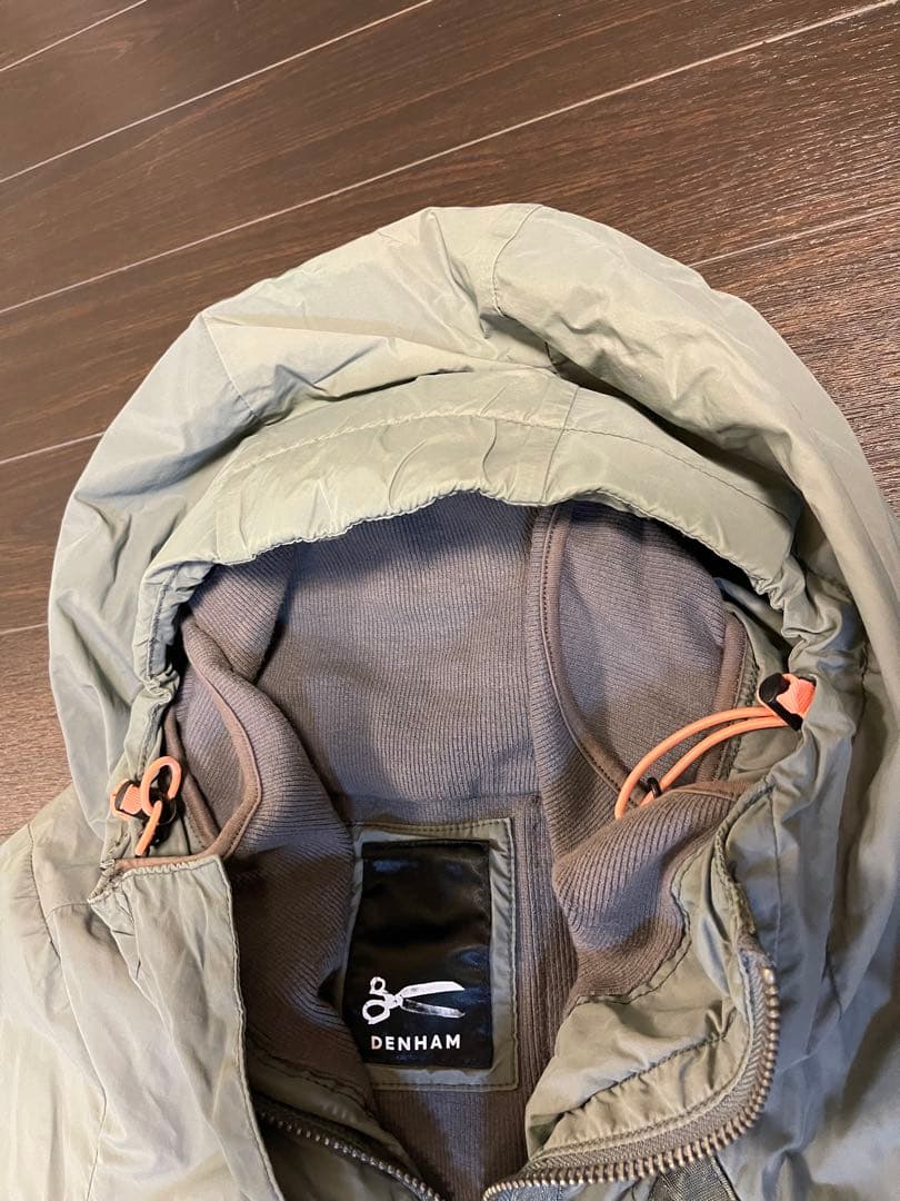 デンハム　ミリタリー風コート　グレー　 Mサイズ 春秋物　レインコート