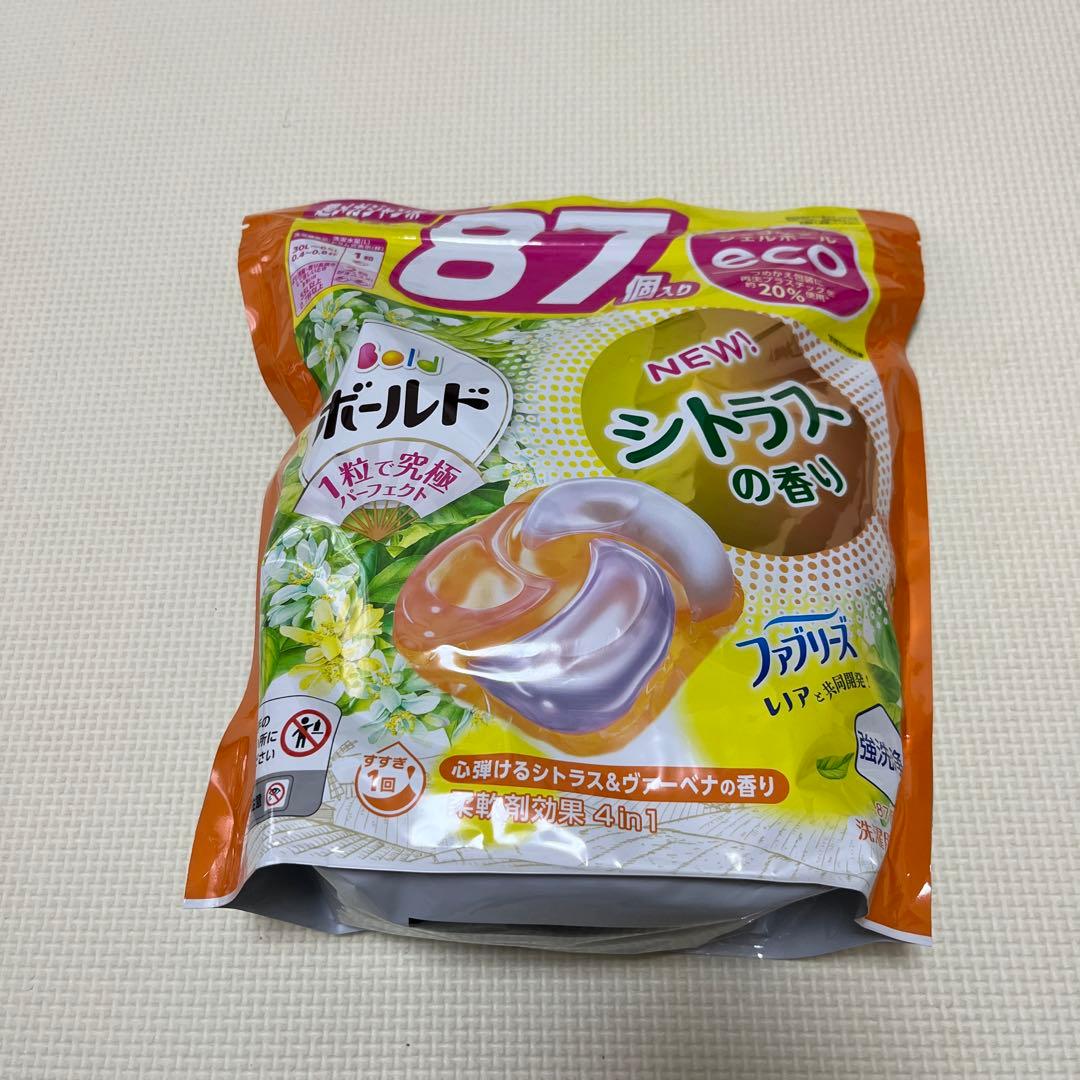 ボールド ジェルボール 4in1 シトラス&ヴァーベナ 詰替 87個×5