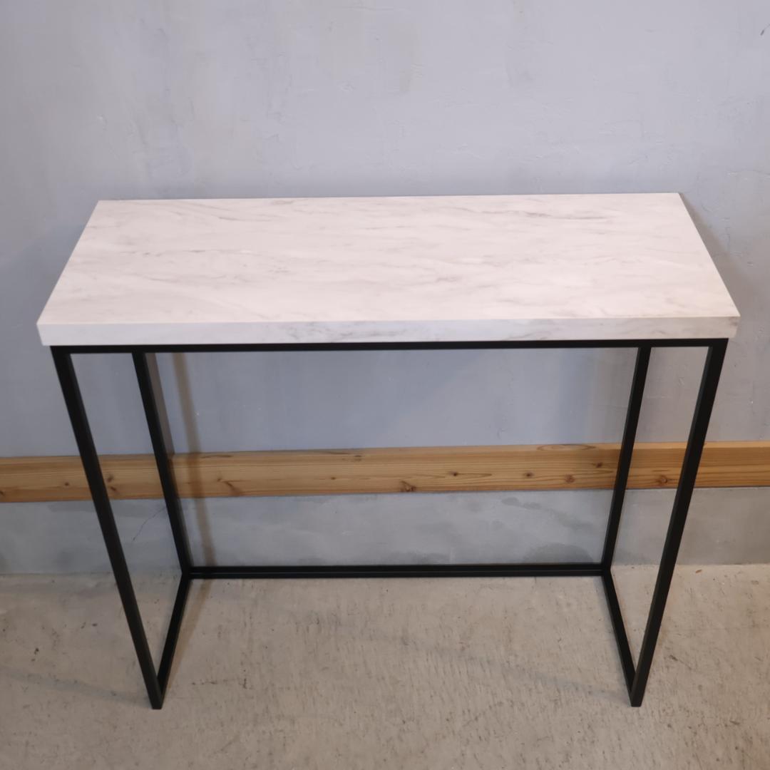 dinos ディノス Marbrim マーブリム 大理石調コンソールテーブル