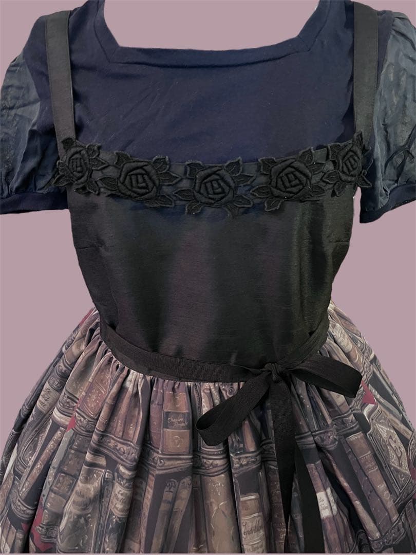 本柄ジャンパースカートEnchantlicEnchantilly