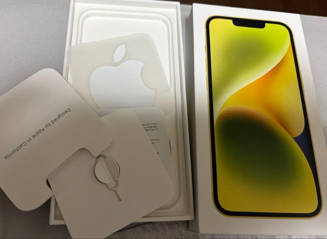 iPhone 14 イエロー 本体【箱あり】128GB