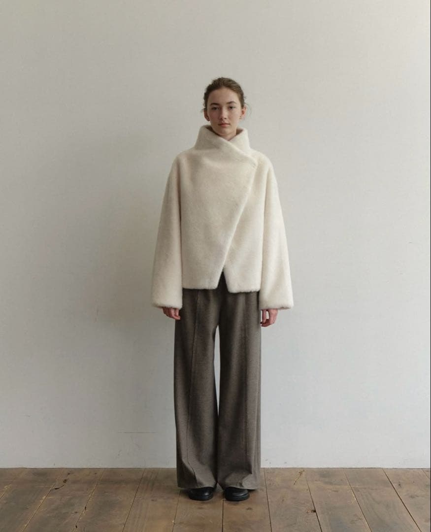 週末限定☆ナエ コートna.e Reversible FurCoat White