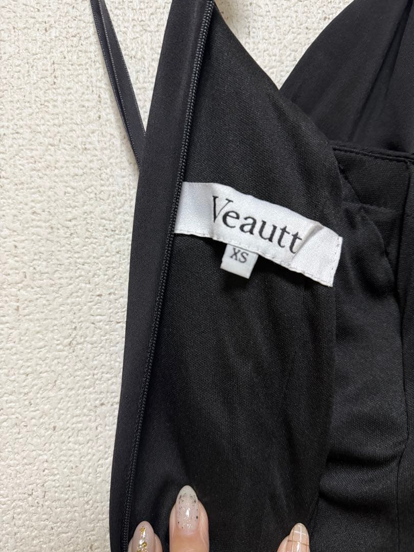 SUGAR Veautt/ヴュート フロントクロスサイドスリットドレスXS